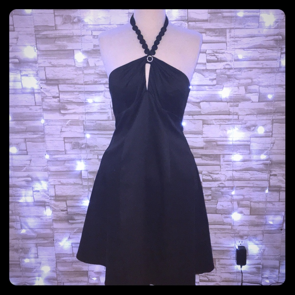 Silk black dress